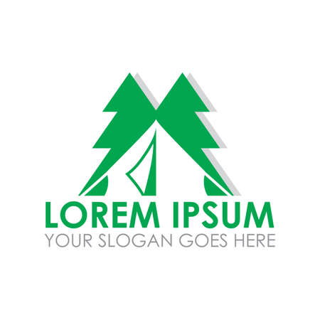 camp vector , adventure logo vectorのイラスト素材