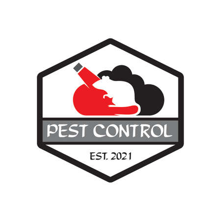 rat poison logo , pest control logoのイラスト素材