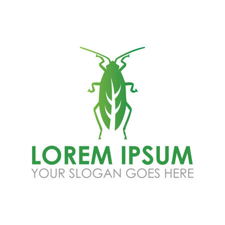 nature pest vector , insecticide logoのイラスト素材