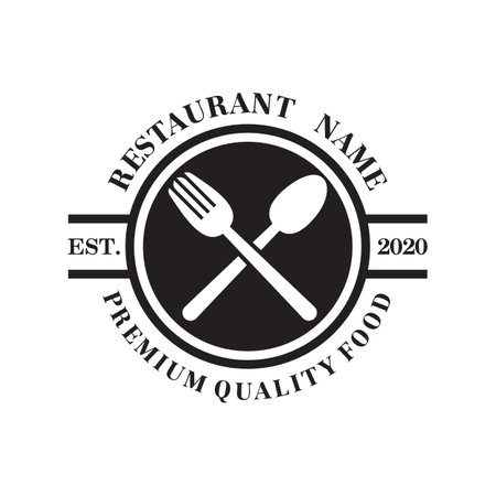 Restaurant Vector , Food Logo Vectorのイラスト素材