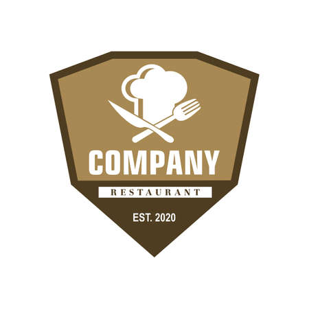 Chef Vector , Restaurant Logo Vectorのイラスト素材