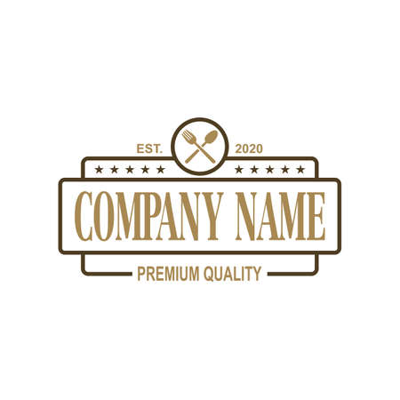 Restaurant Vector , Food Logo Vectorのイラスト素材
