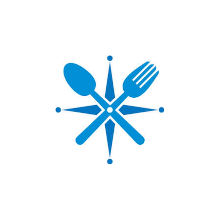 Utensil Kitchen Vector , Food Logoのイラスト素材