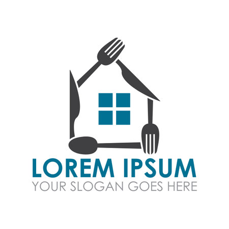 restaurant vector , kitchen logo vectorのイラスト素材