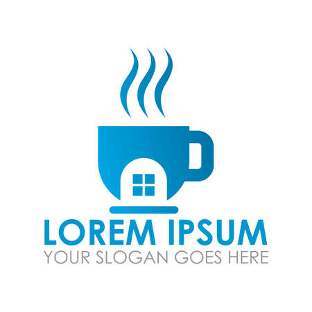 cafe vector , restaurant logo vectorのイラスト素材