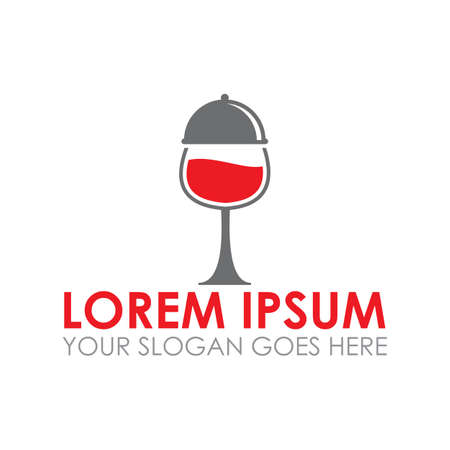 wine vector , restaurant logo vectorのイラスト素材