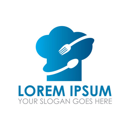 chef vector , restaurant logo vectorのイラスト素材