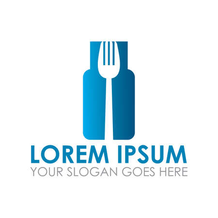 restaurant vector , food logo vectorのイラスト素材