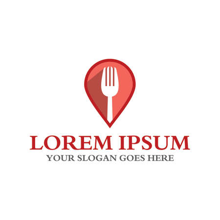 restaurant logo , food logo vectorのイラスト素材