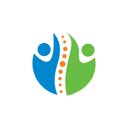 spine logo , healthy logo vectorのイラスト素材