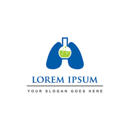 lung lab logo , lung logoのイラスト素材