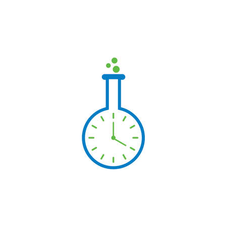 lab time logo , laboratory logoのイラスト素材