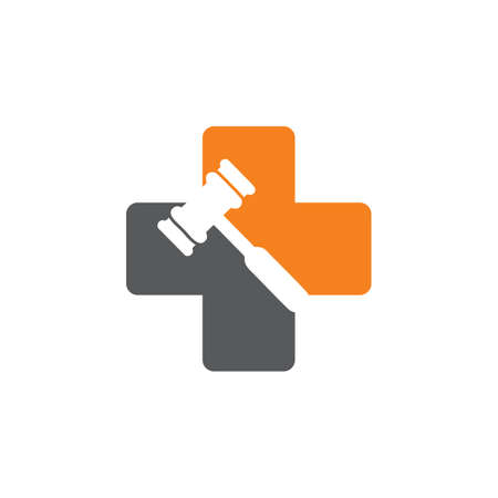 medical law logo , judge health logoのイラスト素材