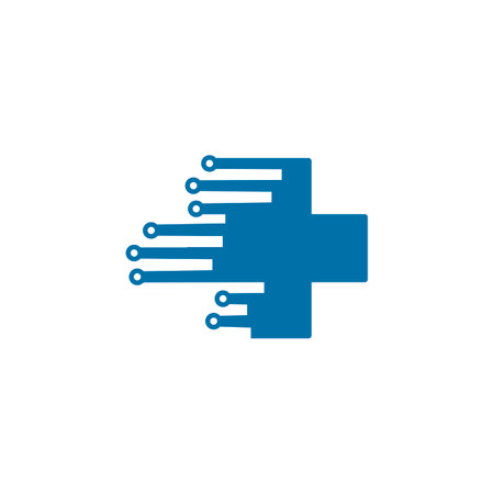 medical tech logo , digital medic logoのイラスト素材