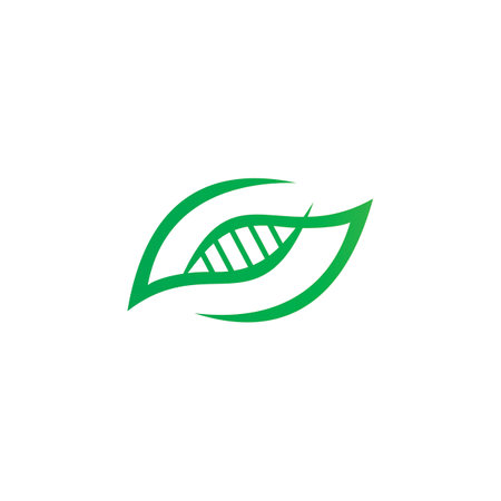 dna nature logo , gen nature logoのイラスト素材