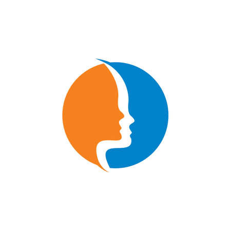facial surgery logo , facial care logoのイラスト素材