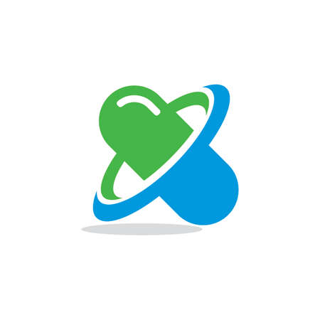 pharmacy logo , drug store logoのイラスト素材