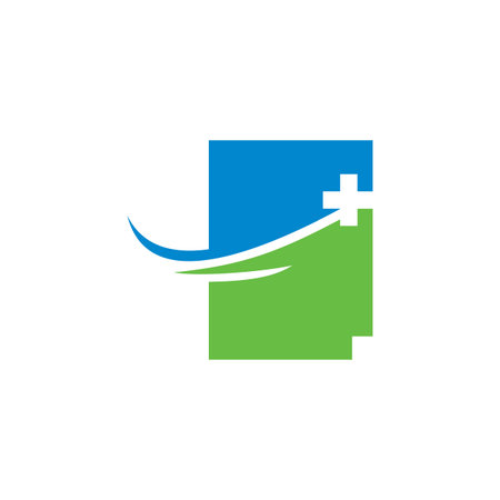 medical document logo , healthy report logoのイラスト素材