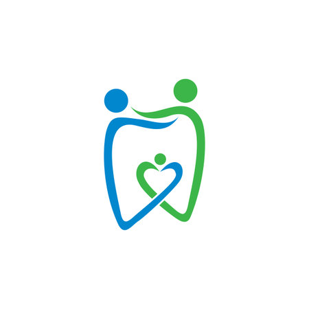 dental care logo , clinic dental logoのイラスト素材