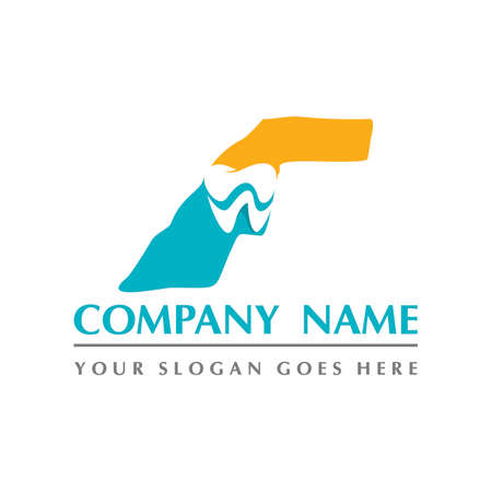 western sahara map and teeth dental care symbol logo vectorのイラスト素材