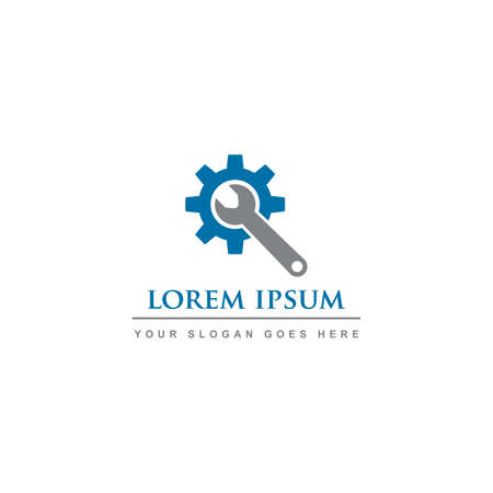 engineering industry logo , mechanic logoのイラスト素材