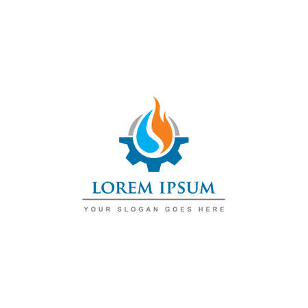 engineering industry logo , mechanic logoのイラスト素材