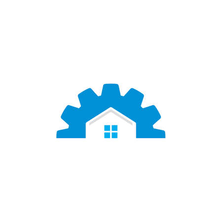 abstract building logo , construction logoのイラスト素材