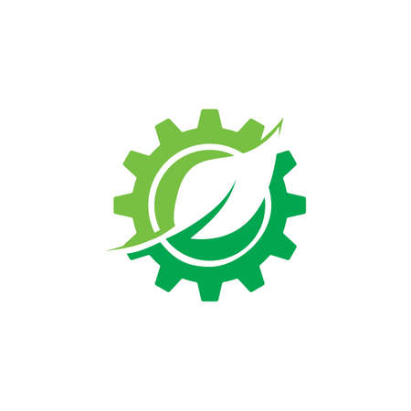 Abstract Ecology Logo , Industry Logoのイラスト素材