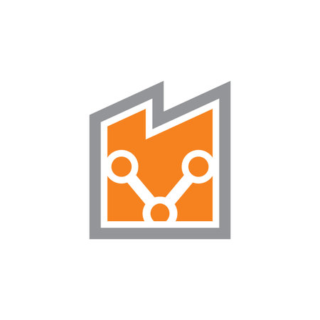 Manufacture Logo , Industry Logo Vectorのイラスト素材