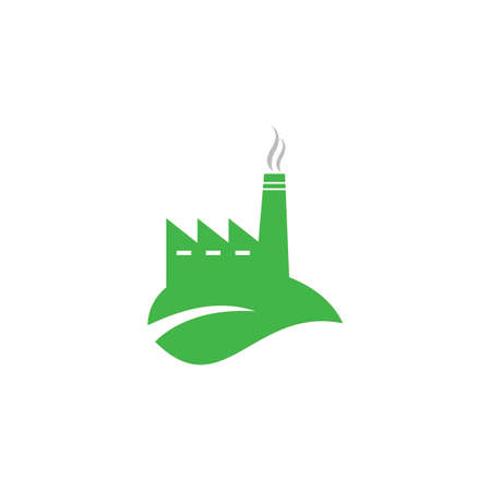 Nature Factory Vector , Industry Logoのイラスト素材