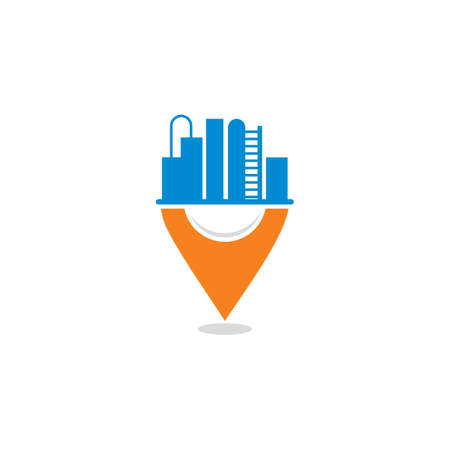 Mechanic Location Vector , Industry Logoのイラスト素材