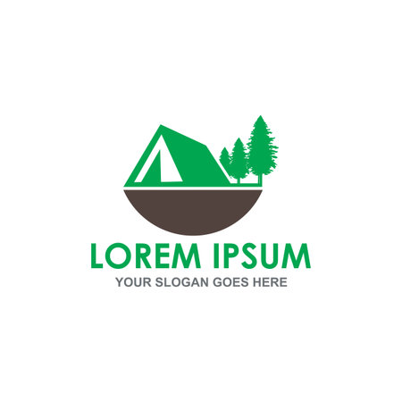 camp vector , adventure logo vectorのイラスト素材