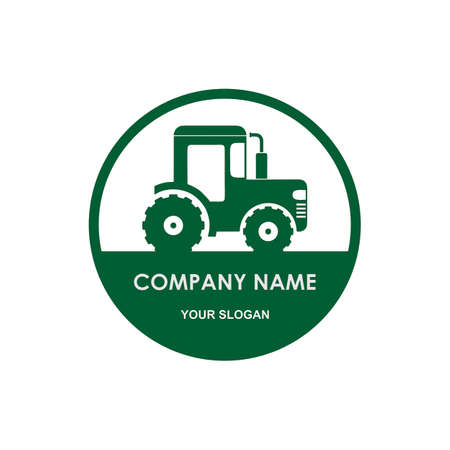 tractor vector , agriculture logo vectorのイラスト素材