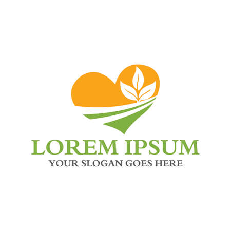 farm logo , agriculture logo vectorのイラスト素材