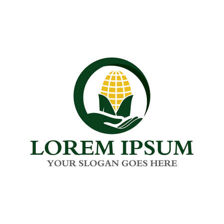 farm logo , agriculture logo vectorのイラスト素材
