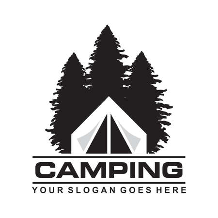 camping logo , adventure logo vectorのイラスト素材