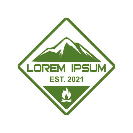 camping logo , adventure logo vectorのイラスト素材