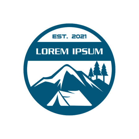 camping logo , adventure logo vectorのイラスト素材