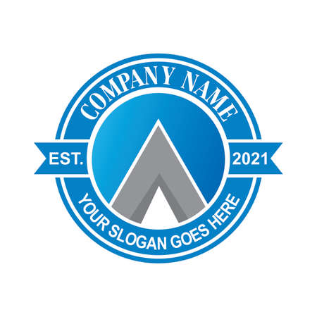 camping logo , adventure logo vectorのイラスト素材