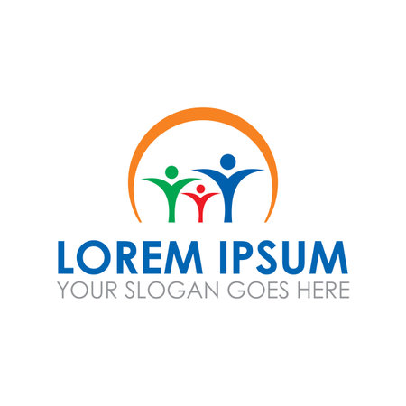 community vector , friendship logo vectorのイラスト素材