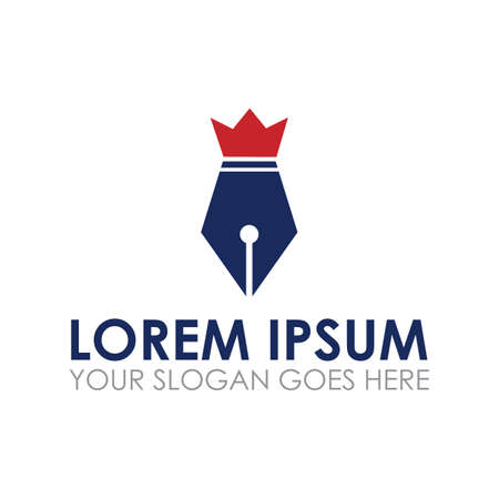 writer vector , education logo vectorのイラスト素材