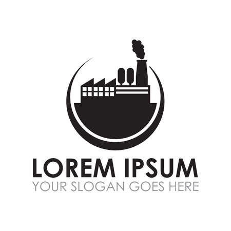 factory industry vector , industry logoのイラスト素材