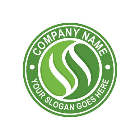 leaf logo , nature logo vectorのイラスト素材