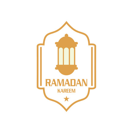 lantern islamic logo , ramadan vectorのイラスト素材
