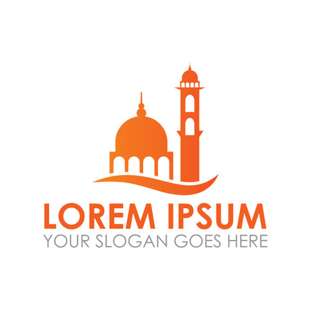 mosque vector , islamic logo vectorのイラスト素材