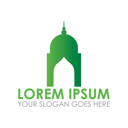 mosque vector , muslim logo vectorのイラスト素材