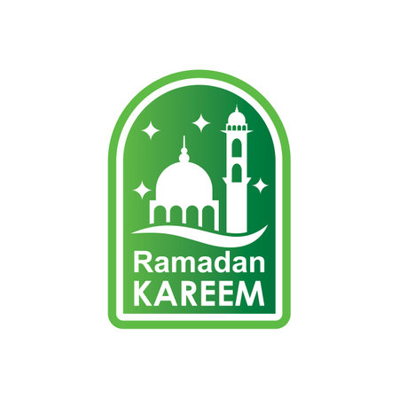 ramadan vector , muslim logo vectorのイラスト素材