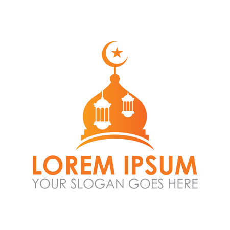 ramadan vector , muslim logo vectorのイラスト素材