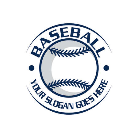 base ball logo , sport logo vectorのイラスト素材