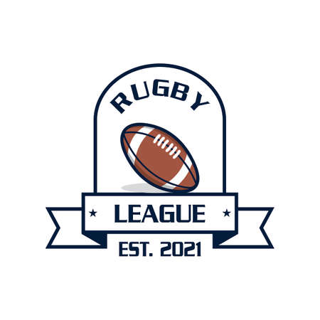 rugby logo , sport logo vectorのイラスト素材